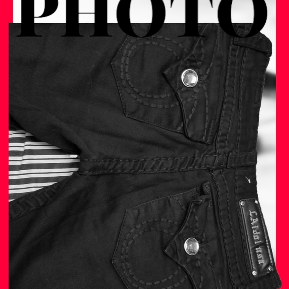 L.A. idol Denim - LA Idol Straight Leg Black Jeans